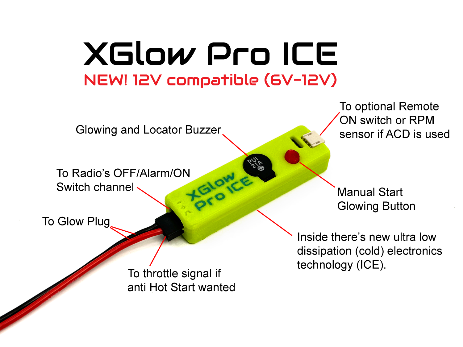 XGLOW PRO ICE GLOW PLUG IGNITER v4
