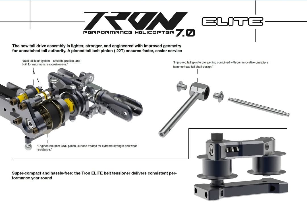 Introducing the Tron 7.0 ELITE product information. Release date is set to 31.10.2025