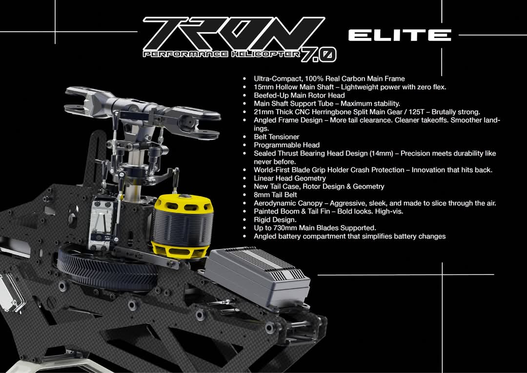Introducing the Tron 7.0 ELITE product information. Release date is set to 31.10.2025