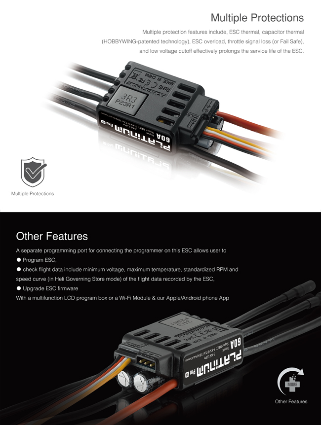 HOBBYWING Platinum 60A V4 ESC (discontinued)