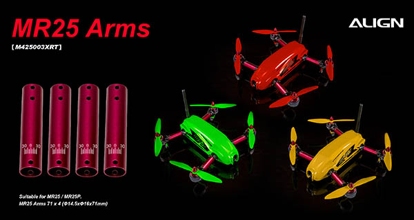 M425003XRW MR25 Arms - Red