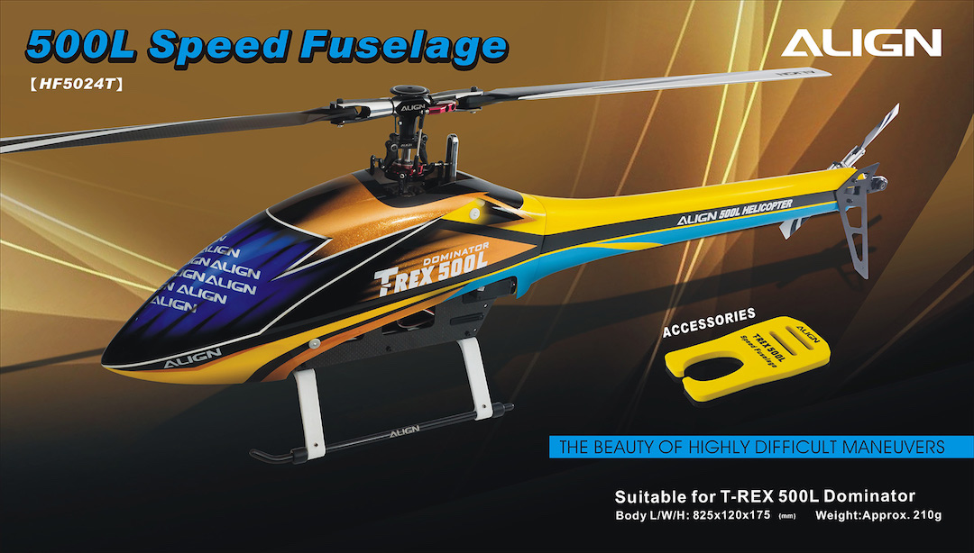 HF5024 500L Speed Fuselage – Yellow & Blue