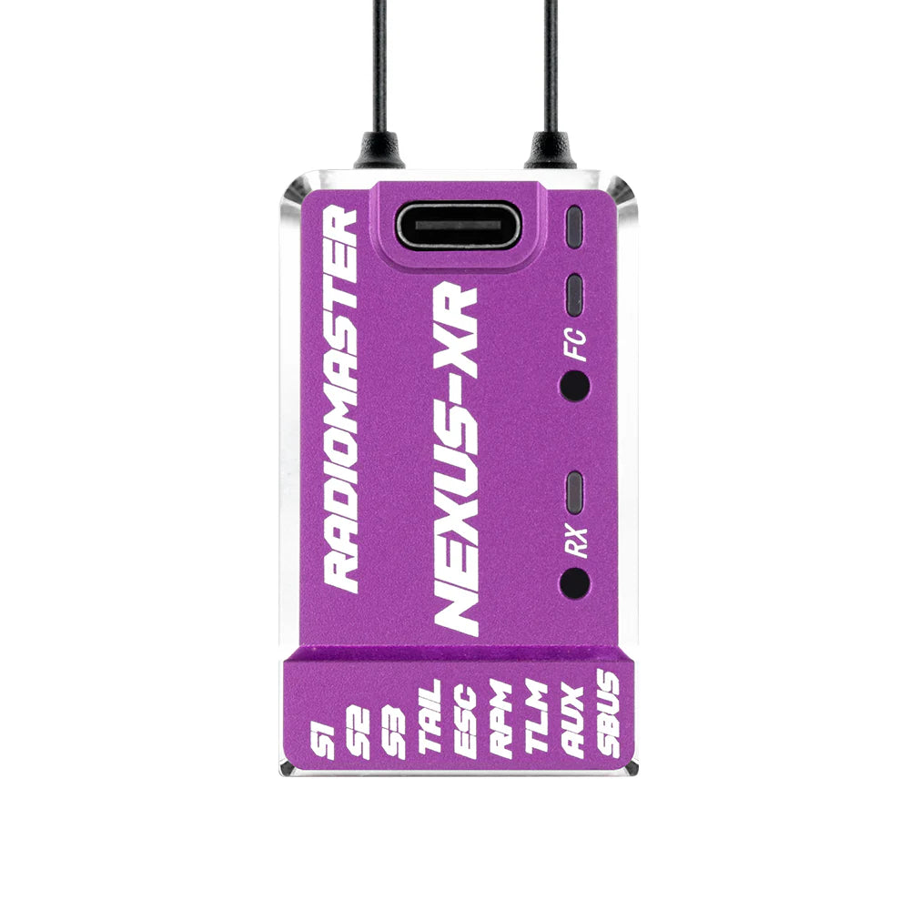 NEXUS-XR Helicopter Flight Controller Integrated 2.4GHz ExpressLRS Receiver - Purple