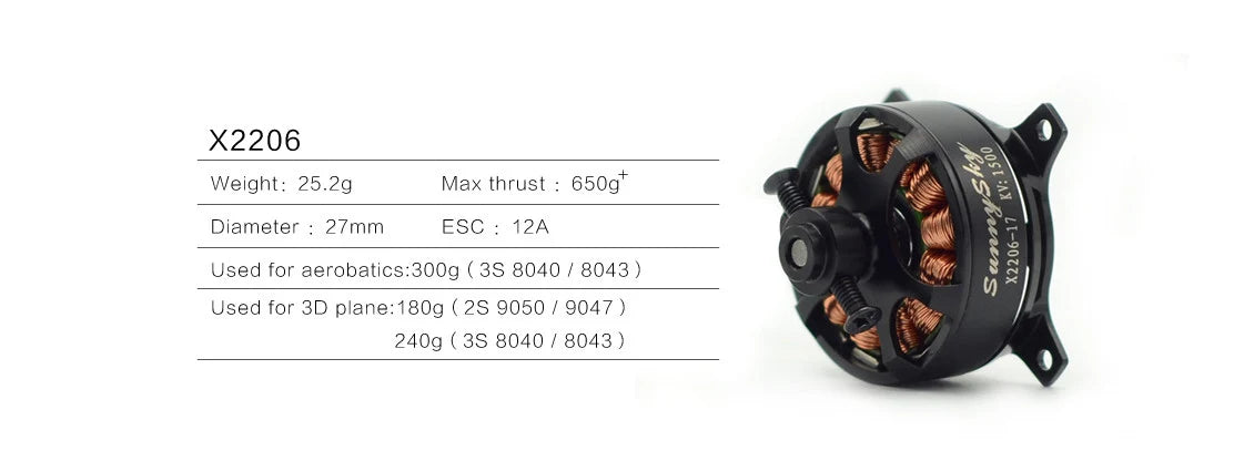 SunnySky X2206 Brushless Motors -1500KV