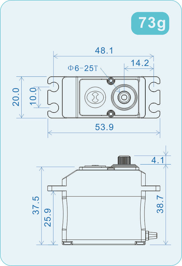 THETA Razor-C1 NFC HV Standard Brushless Servo