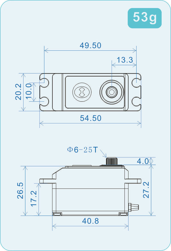 THETA Razor-TH1 NFC HV Low Profile Brushless Tail Servo