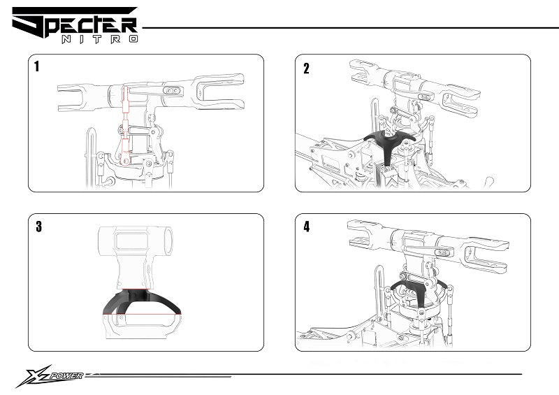 XL70A05-1 Swashplate leveler for Specter 700V2 and nitro