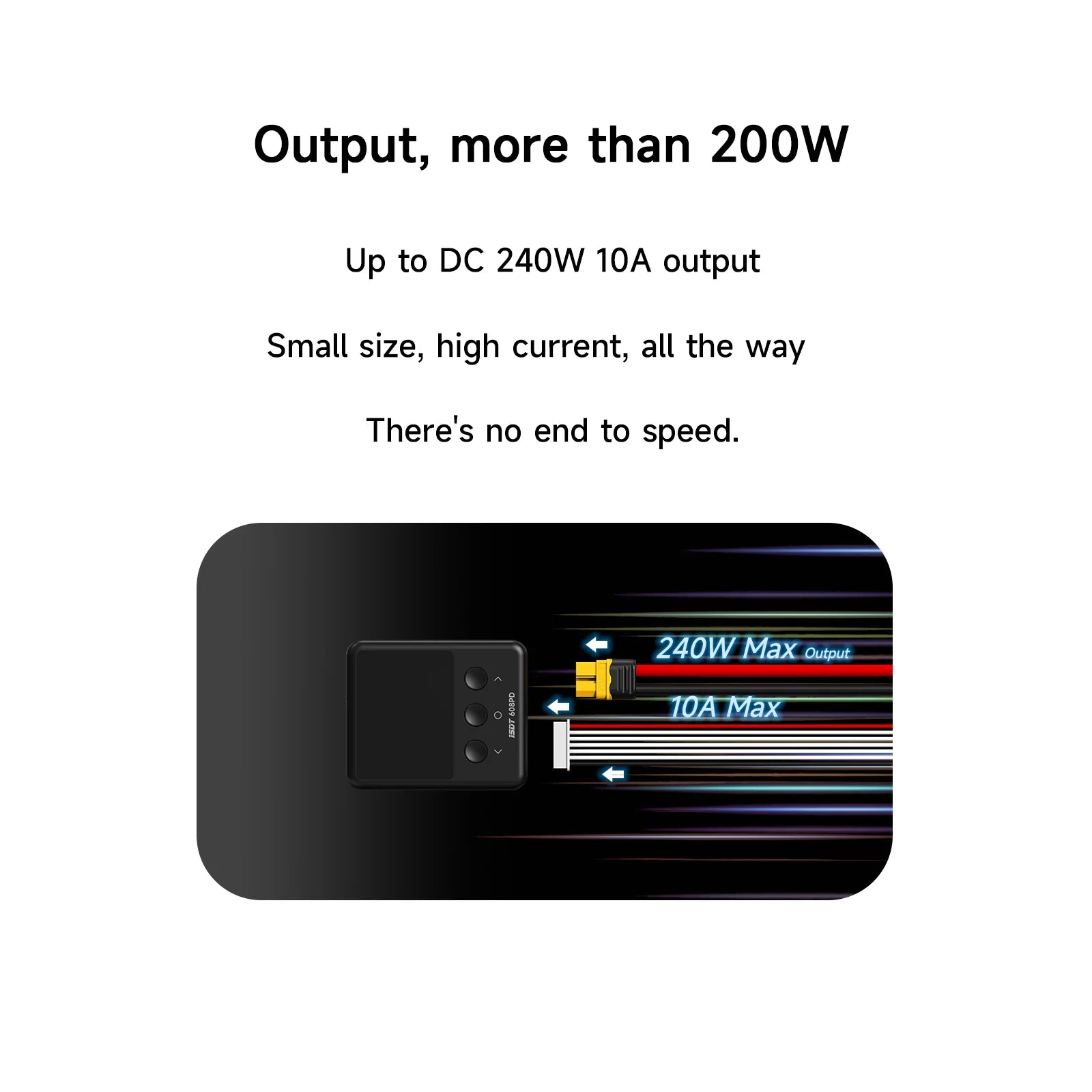 ISDT 608PD DC 240W 10A USB C 140W 5A Smart Digital Charger