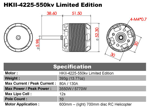 Scorpion HKII-4225 550KV