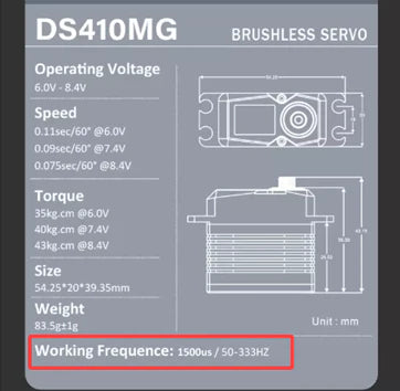 GT040134 Goosky Cyclic Servo - DS410MG