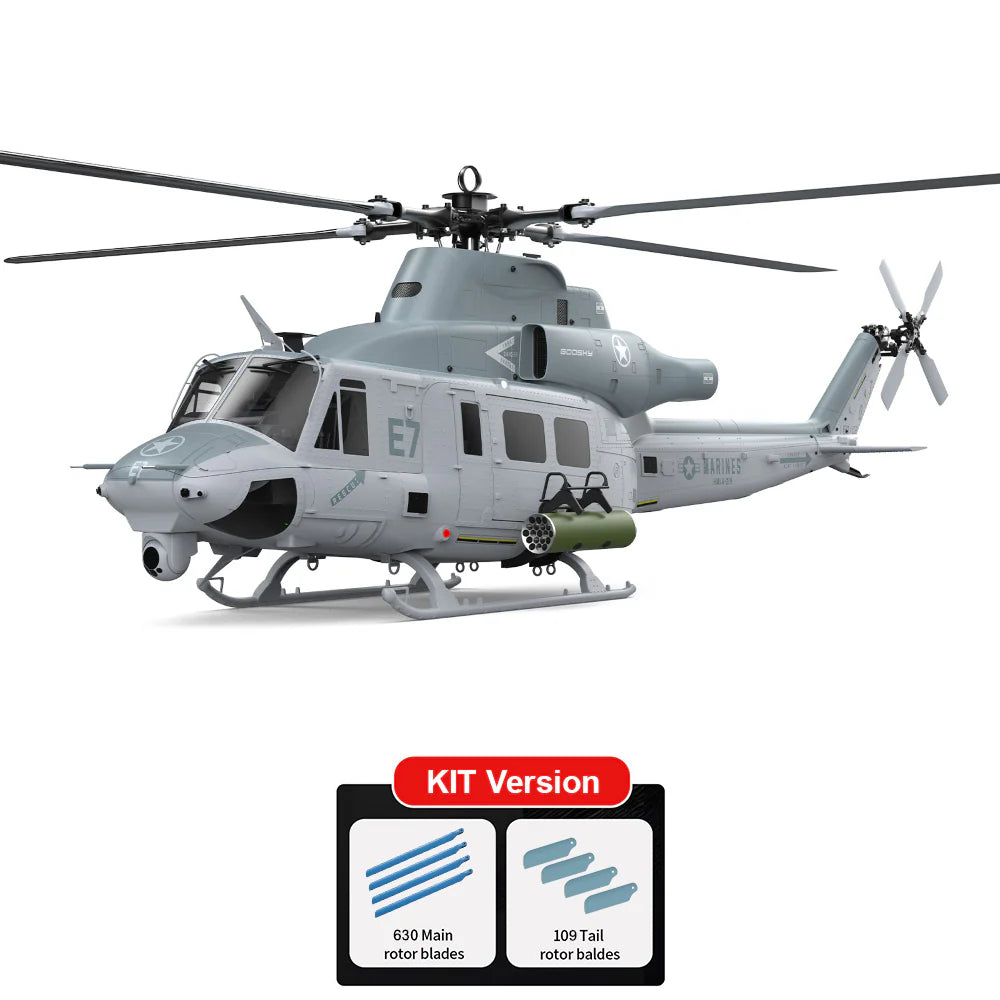 Goosky E7 UH-1Y Venom 1:9 Scale Helicopter - KIT