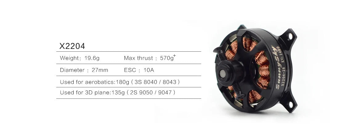 SunnySky X2204 Brushless Motor -1800KV
