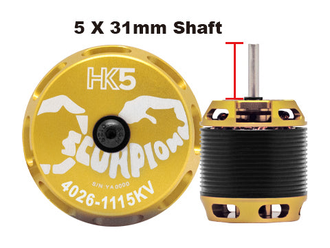 Scorpion HK5-4026-1115kv (5*31mm shaft)