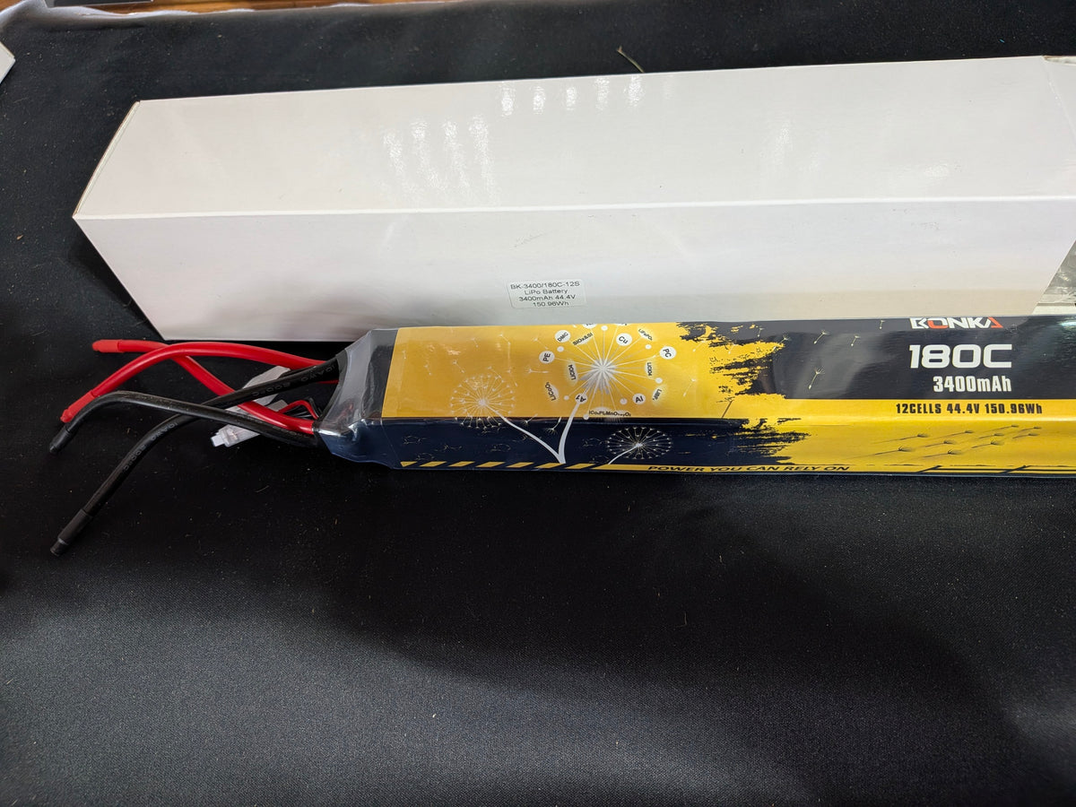 BONKA 3400mAh 180C 12S LiPo Battery for RC Helicopter