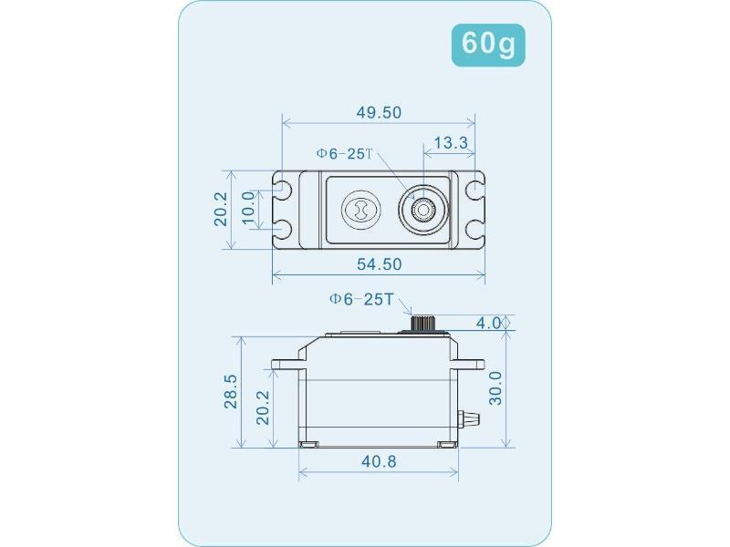 THETA Razor-DH1 NFC HV Low Profile Brushless Servo