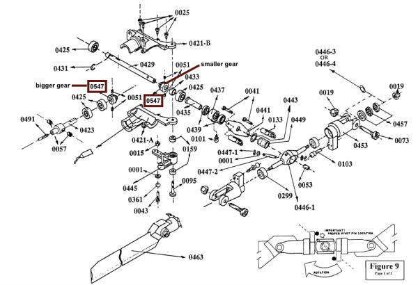 MA0421-5 XL 60 Closed T/R Plastic Gear Box - Set