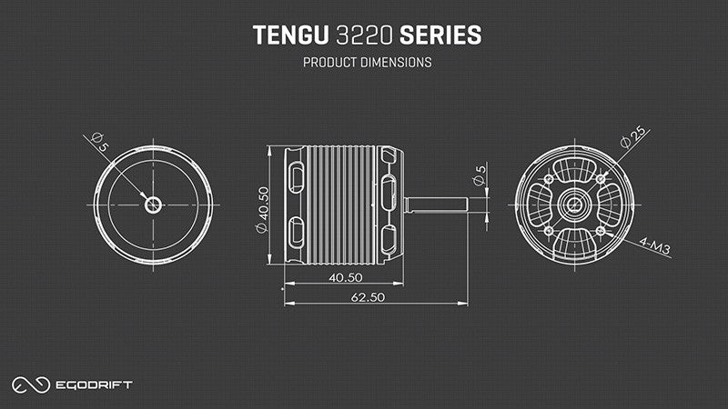 TENGU 3220HS / 960KV (6S) Motor-11754