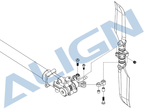 HS1201-72 Metal Tail Rotor Parts